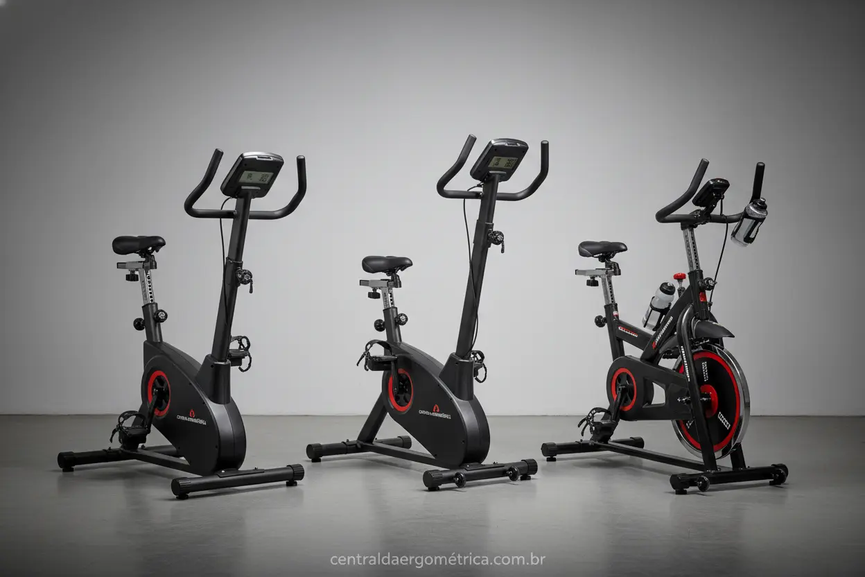 Comparativo de tipos de bicicleta ergométrica