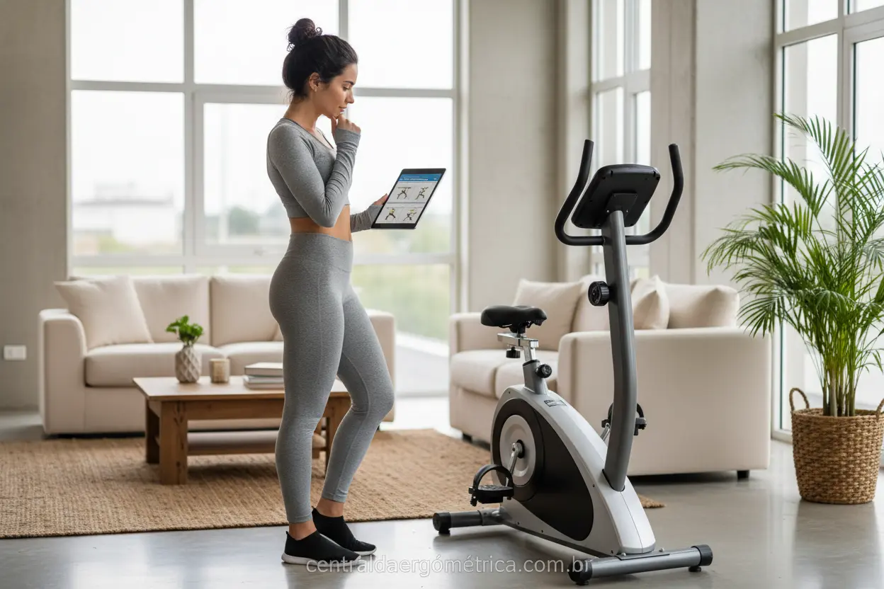Bicicleta ergométrica horizontal vale a pena para treino em casa