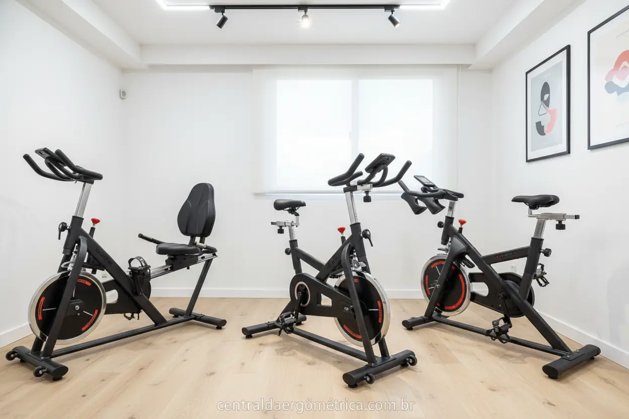 Comparativo de tipos de bicicletas ergométricas
