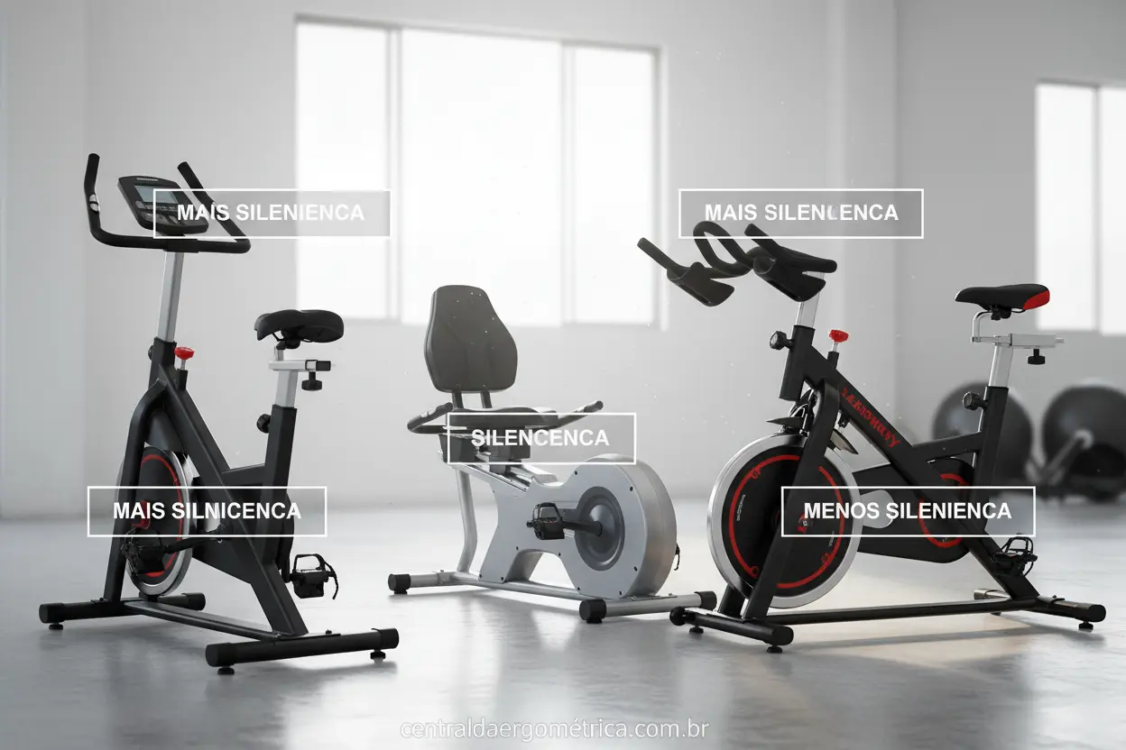 Comparativo de bicicletas ergométricas: vertical, horizontal, spinning